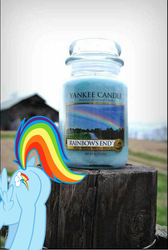 Size: 600x894 | Tagged: safe, rainbow dash, pegasus, pony, g4, butt, candle, female, mare, plot, rainbutt dash, solo, spread wings