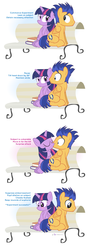 Size: 1000x2850 | Tagged: safe, artist:dm29, flash sentry, twilight sparkle, alicorn, pony, g4, adorkable, bench, blushing, book, comic, cute, diasentres, dork, embarrassed, experiment, eye contact, female, flirting, frown, head tilt, julian yeo is trying to murder us, kiss on the lips, kissing, leaning, looking away, male, mare, science, ship:flashlight, shipping, sitting, smiling, straight, surprise kiss, surprised, twilight sparkle (alicorn), wide eyes