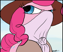 Size: 2160x1800 | Tagged: safe, artist:aaronmk, pinkie pie, g4, bandana, clothes, female, hat, scarf, solo, western