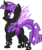 Size: 3123x3742 | Tagged: safe, artist:drakizora, twilight sparkle, changeling, g4, changelingified, female, mare, purple changeling, simple background, solo, species swap, transparent background, twilight sparkle (alicorn), twiling, vector