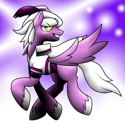 Size: 850x850 | Tagged: safe, artist:naught important, oc, oc only, pegasus, pony, cape, clothes, finnigan, flying, shirt, smiling, solo