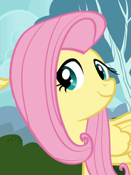 Size: 291x388 | Tagged: safe, screencap, fluttershy, g4, it ain't easy being breezies, season 4, female, solo