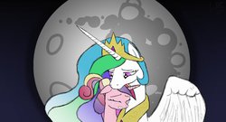 Size: 1216x657 | Tagged: safe, artist:lordbovine, princess cadance, princess celestia, g4, crying