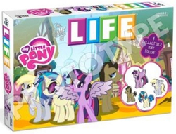 Size: 450x344 | Tagged: safe, derpy hooves, dj pon-3, doctor whooves, time turner, twilight sparkle, vinyl scratch, alicorn, pony, g4, board game, fake, female, mare, muffin, the game of life, twilight sparkle (alicorn)