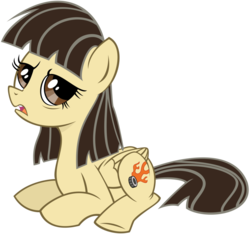 Size: 924x865 | Tagged: safe, artist:alkippe-mlp, artist:sibsy, wild fire, pegasus, pony, g4, annoyed, bored, female, mare, self portrait, simple background, solo, transparent background, unamused, vector, wild fire is not amused