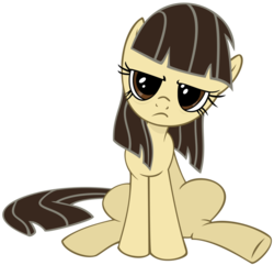 Size: 910x877 | Tagged: safe, artist:alkippe-mlp, artist:sibsy, wild fire, pegasus, pony, g4, female, mare, simple background, sitting, solo, transparent background, unamused, vector, wild fire is not amused