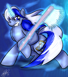 Size: 3000x3400 | Tagged: safe, artist:lionforce1337, minuette, pony, unicorn, g4, female, magic, solo, toothbrush