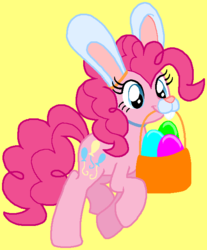 Size: 515x623 | Tagged: safe, artist:heartinarosebud, pinkie pie, g4, bunny ears, easter, female, solo