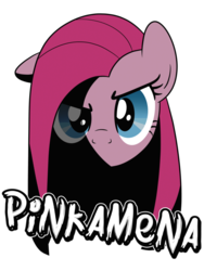 Size: 774x1032 | Tagged: safe, artist:drawponies, pinkie pie, earth pony, pony, g4, darker half, female, pinkamena diane pie, shirt design, solo