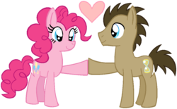 Size: 921x571 | Tagged: safe, artist:heartinarosebud, doctor whooves, pinkie pie, time turner, g4, doctorpie, female, male, shipping, straight