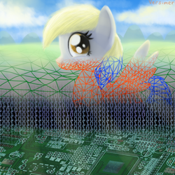 Size: 500x500 | Tagged: safe, artist:versimer, derpy hooves, pegasus, pony, g4, female, mare, solo