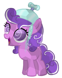 Size: 463x585 | Tagged: safe, artist:alejamoreno-brony, artist:cottonheart05, screwball, crystal pony, g4, crystallized, female, filly, hat, propeller hat, simple background, solo, transparent background, vector, younger