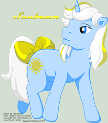 Size: 532x601 | Tagged: safe, artist:gundamcat, sunbeam, g1, female, solo