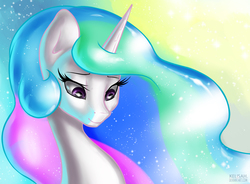 Size: 2717x2000 | Tagged: safe, artist:kelisah, princess celestia, g4, female, solo