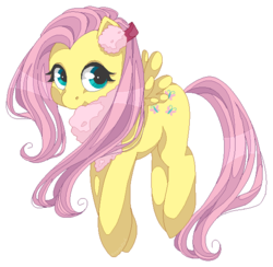 Size: 580x567 | Tagged: safe, artist:zappyfish, fluttershy, g4, clothes, earmuffs, female, scarf, solo