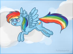 Size: 652x482 | Tagged: safe, artist:frostedpuffs, rainbow dash, g4, female, solo