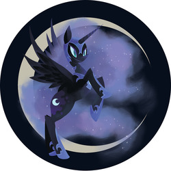 Size: 1280x1282 | Tagged: safe, artist:starrypon, nightmare moon, g4, female, solo