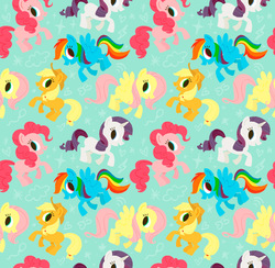 Size: 1000x976 | Tagged: safe, artist:ilustravitor, applejack, fluttershy, pinkie pie, rainbow dash, rarity, g4, tile, tiled background, wallpaper