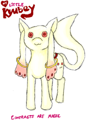 Size: 480x640 | Tagged: safe, artist:l33tsaber, alien, incubator (species), kyubey, ponified, puella magi madoka magica, solo