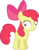 Size: 790x1012 | Tagged: safe, artist:mmdfantage, apple bloom, earth pony, pony, g4, derp, female, filly, foal, simple background, solo, transparent background, wide eyes