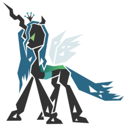 Size: 9000x9000 | Tagged: safe, artist:flamevulture17, queen chrysalis, changeling, changeling queen, g4, absurd resolution, crown, female, jewelry, regalia, solo