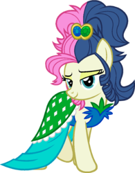 Size: 779x1000 | Tagged: safe, edit, bon bon, sweetie drops, earth pony, pony, g4, alternate hairstyle, alternate universe, female, mare, simple background, solo, transparent background