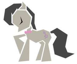 Size: 9000x7500 | Tagged: safe, artist:flamevulture17, octavia melody, earth pony, pony, g4, absurd resolution, angular, female, minimalist, solo