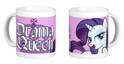 Size: 655x341 | Tagged: safe, artist:drawponies, rarity, pony, unicorn, g4, cup, drama queen, mug, mug design