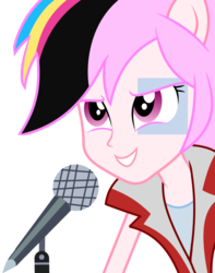 Size: 793x1008 | Tagged: safe, artist:partypievt, oc, oc only, oc:sugar rush, equestria girls, g4, my little pony equestria girls: rainbow rocks, rainbow hair, simple background, solo, transparent background