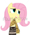 Size: 451x509 | Tagged: safe, artist:flutteriot, fluttershy, g4, clothes, female, parody, pun, shutterstock, solo