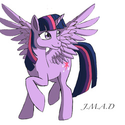 Size: 1024x1024 | Tagged: safe, artist:maggiesheartlove, twilight sparkle, alicorn, pony, g4, female, mare, solo, twilight sparkle (alicorn)