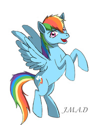 Size: 755x1057 | Tagged: safe, artist:maggiesheartlove, rainbow dash, g4, female, solo