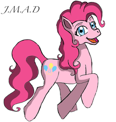 Size: 600x631 | Tagged: safe, artist:maggiesheartlove, pinkie pie, g4, female, solo