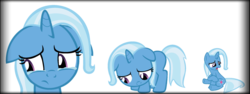 Size: 1024x383 | Tagged: safe, artist:casey-the-unicorn, artist:chibinekogirl102, artist:elijahxronja, trixie, pony, unicorn, g4, crying, female, filly, mare, sad, solo, swapped cutie marks