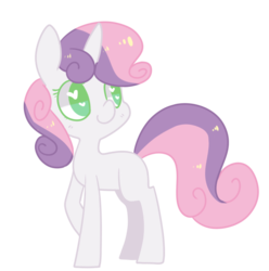 Size: 739x745 | Tagged: safe, artist:pegacornss, sweetie belle, pony, unicorn, g4, female, filly, foal, horn, simple background, solo, transparent background