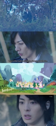 Size: 640x1428 | Tagged: safe, g4, kamen rider, kamen rider gaim, mitsuzane kureshima, ponyville, takatora kureshima