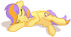 Size: 1280x659 | Tagged: safe, artist:furrgroup, libra (g4), pegasus, pony, g4, asklibrapony, eyes closed, female, libra, lying down, mare, on side, ponyscopes, simple background, sleeping, smiling, solo