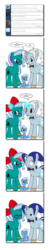 Size: 842x3954 | Tagged: safe, artist:dekomaru, trixie, oc, oc:hazel lulamoon, oc:iniduoh, pony, tumblr:ask twixie, g4, baby, baby pony, foal, tumblr