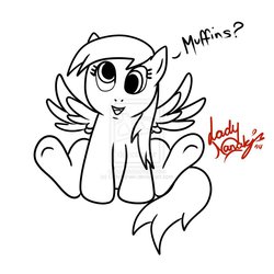 Size: 894x894 | Tagged: dead source, safe, artist:ladynanaki, derpy hooves, pegasus, pony, g4, deviantart watermark, female, mare, obtrusive watermark, solo, watermark