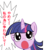 Size: 353x363 | Tagged: safe, edit, twilight sparkle, g4, female, japanese, pucchigumi, solo