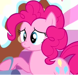 Size: 704x680 | Tagged: safe, screencap, pinkie pie, g4, pinkie pride, awkward, face, female, sad, scrunchy face, solo, spoiler