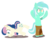 Size: 2000x1592 | Tagged: safe, artist:okami-ano-usagi, bon bon, lyra heartstrings, sweetie drops, earth pony, pony, unicorn, g4, bipedal, clothes, cow tipping, pants, simple background, smiling, transparent background