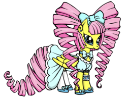 Size: 806x650 | Tagged: safe, artist:littlemissantisocial, oc, oc only, pegasus, pony, bow, clothes, dress, drill hair, lolita fashion, solo