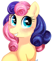 Size: 655x768 | Tagged: safe, artist:c-puff, bon bon, sweetie drops, earth pony, pony, g4, adorabon, cute, female, mare, pretty, simple background, solo, transparent background