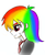 Size: 306x377 | Tagged: safe, artist:asdf314159265, rainbow dash, human, g4, female, humanized, light skin, solo