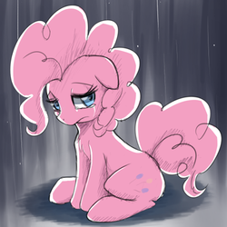 Size: 500x500 | Tagged: safe, artist:aymint, pinkie pie, g4, crying, female, sad, solo