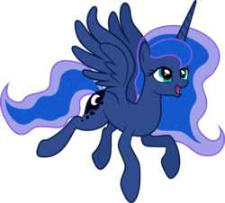 Size: 6644x6000 | Tagged: dead source, safe, artist:fehlung, artist:kp-shadowsquirrel, princess luna, g4, absurd resolution, female, flying, simple background, solo