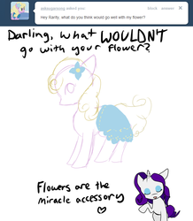 Size: 680x780 | Tagged: safe, artist:moonblizzard, rarity, g4, ask, clothes, dress, rarity answers, tumblr