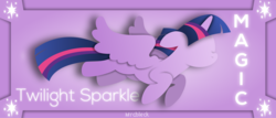 Size: 3999x1707 | Tagged: safe, artist:mrcbleck, twilight sparkle, alicorn, pony, g4, female, mare, minimalist, solo, twilight sparkle (alicorn)