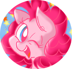 Size: 673x645 | Tagged: safe, artist:strangiesleepy, pinkie pie, g4, female, solo